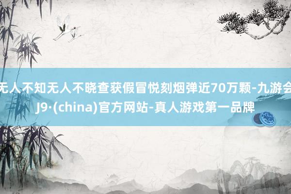 无人不知无人不晓查获假冒悦刻烟弹近70万颗-九游会J9·(china)官方网站-真人游戏第一品牌