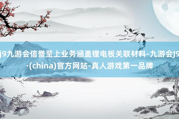 j9九游会信誉至上业务涵盖锂电板关联材料-九游会J9·(china)官方网站-真人游戏第一品牌
